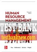 Test Bank For Human Resource Management: Gaining a Competitive Advantage, 13th Edition All Chapters - 9781264188895