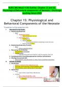NURS 306-Week 4 OB Outline: Chapter 15 and 16: Physiological/Behavioral components of Neonate + Discharge teaching-latest-202