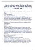 Nursing Acceleration Challenge Exam (NACE) I PN-RN  Foundations of Nursing Practice Test