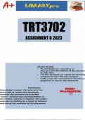 TRT3702 Assignment 6 Semester 2 2023