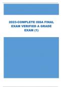 2023-COMPLETE ISSA FINAL EXAM VERIFIED A GRADE EXAM (1)