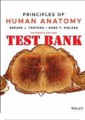 TEST BANK for Principles of Human Anatomy, 15th Edition by Gerard J. Tortora, Mark Nielsen 