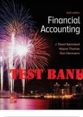 TEST BANK for Financial Accounting 6th Edition By Spiceland , Thomas , Herrmann 2022.