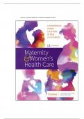 Maternity & Women’s Health Care 12th Edition Lowdermilk Test Bank Latest Edition 