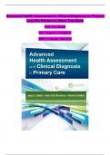 Advanced Health Assessment & Clinical Diagnosis in Primary  Care 6th Edition by Dains Test Bank Full Test Bank All Chapters Complete 100% Correct Answers