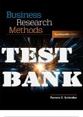 TEST BANK for Business Research Methods, 14th Edition by Pamela Schindler. ISBN 9781260733723. (All Chapters 1-17)
