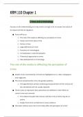 KRM110 Chapter 1 Notes (Crime and Criminology)