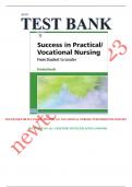 TEST BANK FOR SUCCESS IN PRACTICAL/ VOCATIONAL NURSING 9TH EDITION BY KNECHT