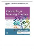 Test Bank - Concepts for Nursing Practice, 3rd Edition Jean Giddens