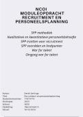 Nieuwste versie (2023) NCOI module recruitment en personeelsplanning, SPP methodiek