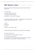 EMT2 Question and answers 100% correct 2023/2024