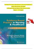 TEST BANK For Evidence-Based Practice in Nursing & Healthcare A Guide to Best Practice 5th Edition by Bernadette Mazurek Melnyk, Ellen Fineout-Overholt, Chapters 1 - 23 Complet