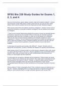 SFSU Bio 230 Study Guides for Exams 1, 2, 3, and 4 Questions and Answers