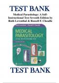 Test Bank For Medical Parasitology A Self-Instructional Text 7th Edition by Ruth Leventhal; Russell F. Cheadle ISBN 9780803675797 Chapter 1-11 | Complete Guide A+