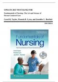 UPDATE 2023 TEST BANK FOR Fundamentals of Nursing: The Art and Science of Person-Centered Care
