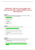 NRNP 6665 - Mid Term exam Seraphin- 2022- 2023-with with 100% verified CORRECT answers  BEST REVIEW