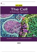 The Cell-A Molecular Approach 9th Edition by Geoffrey Cooper & Kenneth Adams - Complete, Elaborated and Latest Test Bank. ALL Chapters (1-19) Included and Updated for 2023