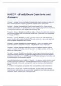 HACCP Exam  Bundle (Graded A)