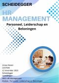 Geslaagde Scheidegger moduleopdracht HR-Management 2023 - Personeel, Leiderschap en Beloningen - Motiveren medewerkers - cijfer 8,5