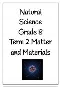 Grade 8 Term 2 Natural Science Matter and Materials