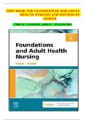 Test Bank For Adult Health Nursing By Kim Cooper and Kelly Gosnell 9th Edition (Cooper, 2024), 9780323811613, Chapter 1-17 All Chapters with Answers and Rationals