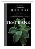 Test Bank  for Campbell Biology 9th Edition by Jane B. Reece,  ISB:9780321558237 Chapters 1-56 | Complete Guide A+