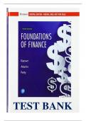 Test bank for Foundations of Finance 10th Edition by Arthur J.  ISBN:9780134897264 | Complete Guide A+