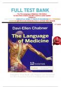 FULL TEST BANK For The Language of Medicine 12th Edition by Davi-Ellen Chabner BA MAT (Author) Latest Update  Graded A+     