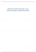 WGU D279_UTM1 Task Tips - User Interface Design complete document