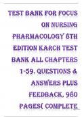 focus-on-nursing-pharmacology-8th-edition-karch-test-bank-all-chapters-covered