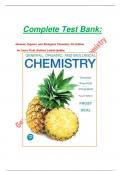 Complete Test Bank:  General, Organic, and Biological Chemistry 4th Edition    by Laura Frost (Author) Latest Update.