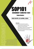 SOP101 assignment solutions