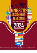 MNG3702 ASSIGNMENT 1 SEMESTER 1 - 2024 (321765)