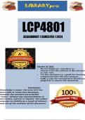 LCP4801 Assignment 2 (COMPLETE ANSWERS) Semester 1 2024