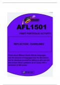 AFL1501 FIRST PORTFOLIO ACTIVITY:REFLECTION 2024 GUIDELINES