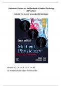 Oefentoets selectie pre-master geneeskunde Groningen: Guyton and Hall Textbook of Medical Physiology (14th edition)