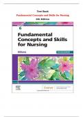 Test Bank For Fundamental Concepts and Skills for Nursing 6th Edition By Patricia A. Williams |All Chapters,  Year-2024|