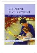 Test Bank For Cognitive Development The Learning Brain, 1st Edition By Usha Goswami