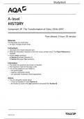 AQA A-level HISTORY Component 2P The Transformation of China, 1936–1997