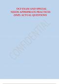 DCF EXAM AND SPECIAL NEEDS APPROPRIATE PRACTICES SNP QUESTIONS AND ANSWERS