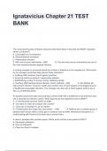 Ignatavicius Chapter 21 TEST BANK