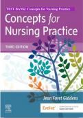 Test Bank For Concepts for Nursing Practice 3rd Edition by Jean Foret Giddens||ISBN NO:10,0323581935||ISBN NO:13,978-0323581936||All Chapters||Complete Guide A+||Latest Update 2024.