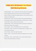 LOMA ACS 100 Module 1 to 5 Exam 2024 Marking Scheme