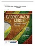 Test Bank - Evidence-Based Nursing: The Research Practice Connection, 4th Edition (by Sarah Jo Brown ,2024), Chapter 1-19 | All Chapters latest edition 
