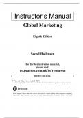 Solution Manual For Global Marketing, 8th Edition by Svend Hollensen