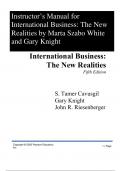 Solution Manual For International Business The New Realities, 5th Edition by S Tamer Cavusgil, Gary Knight, John R. Riesenberger Chapter 1-17