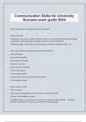  Communication Skills for University Success exam guide 2024