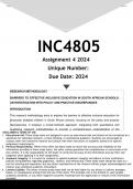 INC4805 Assignment 4 (ANSWERS) 2024 - DISTINCTION GUARANTEED