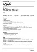 A-Level AQA 2023 Computer Science Paper 1
