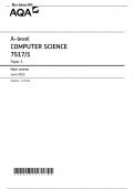 A-Level AQA 2023 Computer Science Paper 1 Mark Scheme